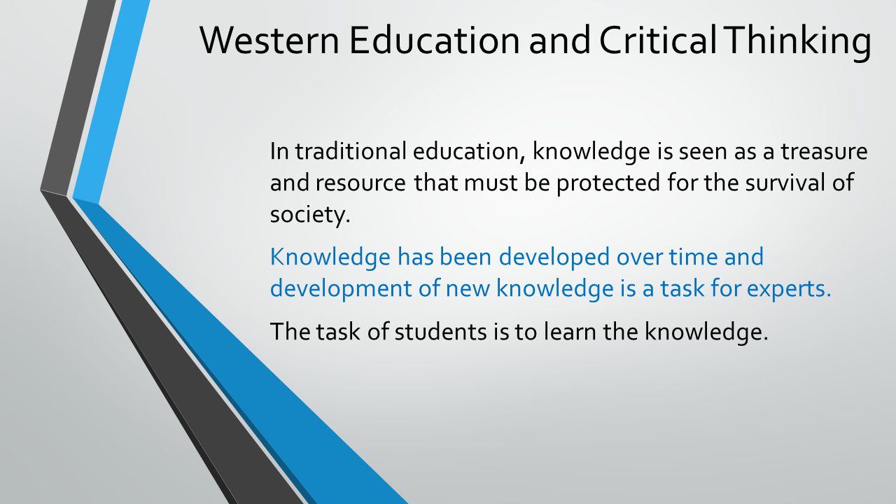 Critical thinking in education powerpoint